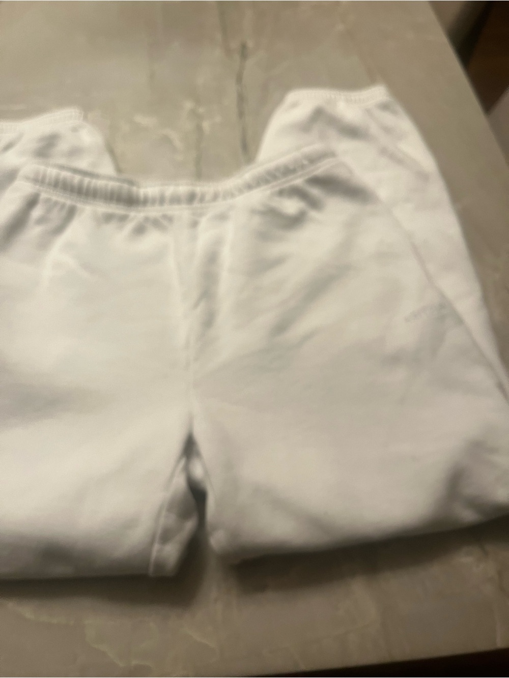 Aritzia White Cozy Track Joggers